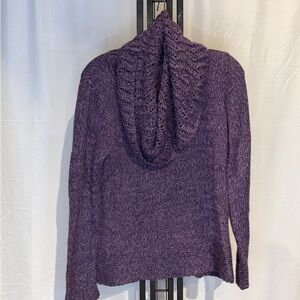 89th & Madison Deep Purple‎ Cowl Neck Sweater